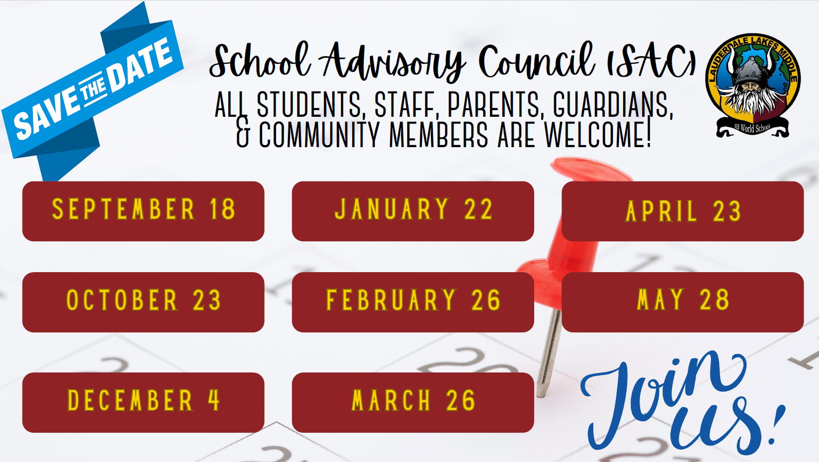  SAC Meeting Dates